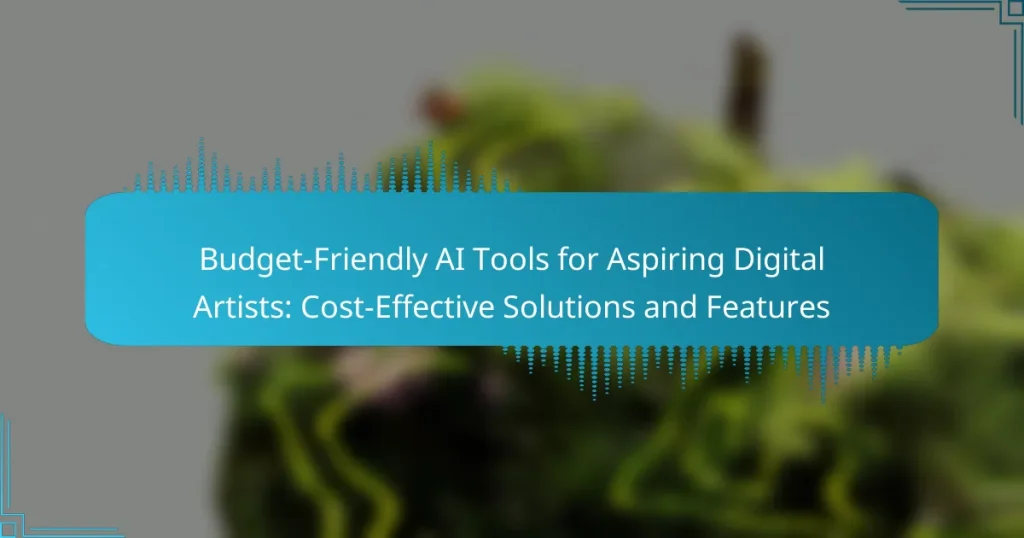 Budget-Friendly AI Tools for Aspiring Digital Artists: Cost-Effective Solutions and Features