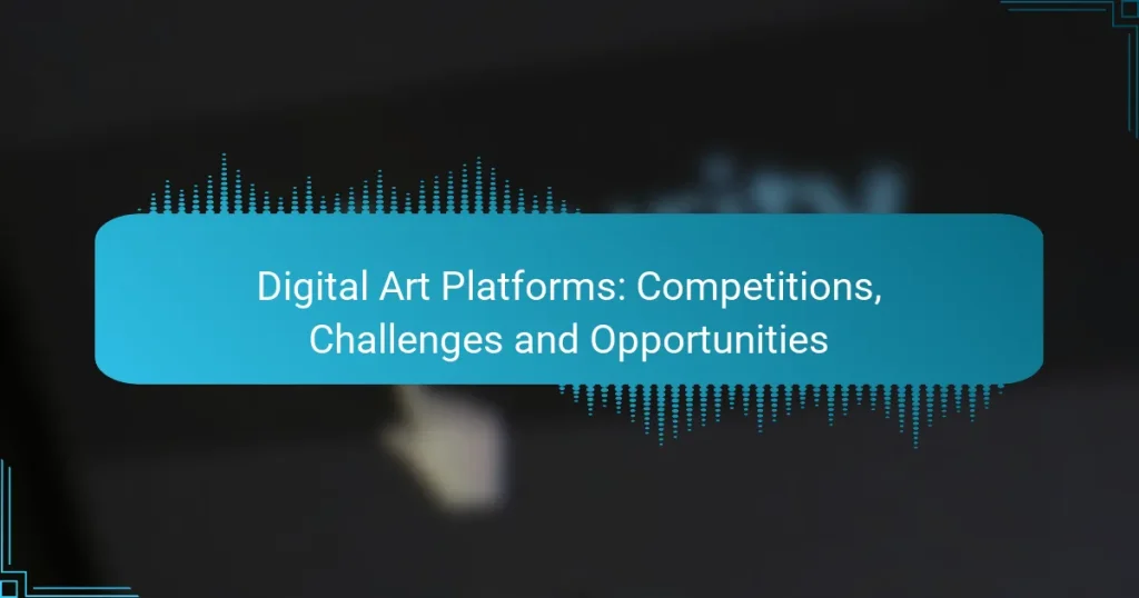 Digital Art Platforms: Competitions, Challenges and Opportunities