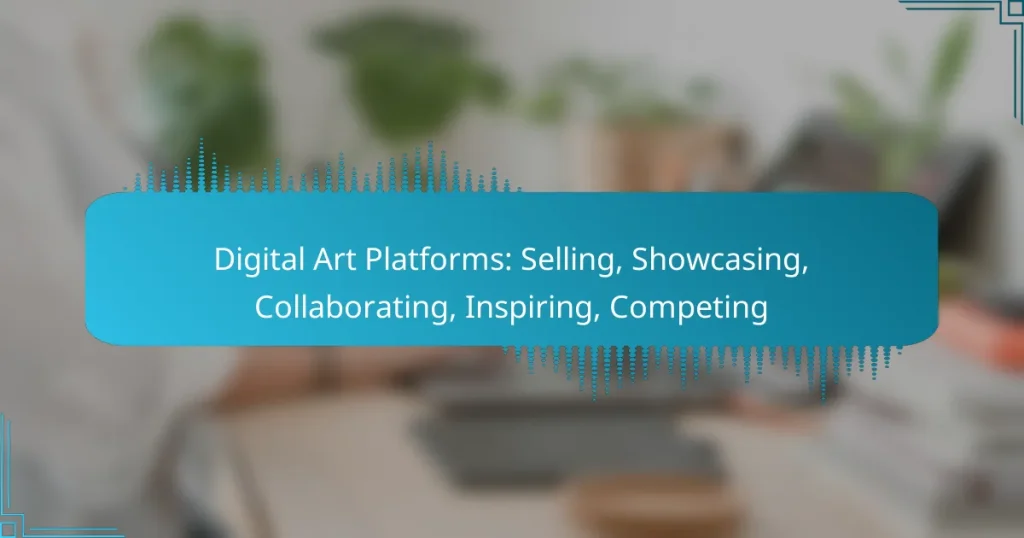 Digital Art Platforms: Selling, Showcasing, Collaborating, Inspiring, Competing