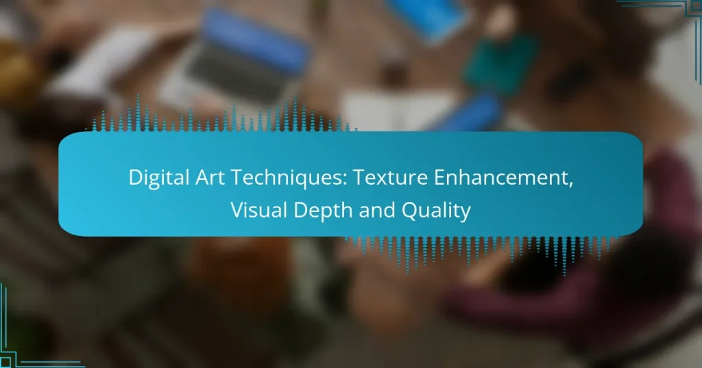 Digital Art Techniques: Texture Enhancement, Visual Depth and Quality