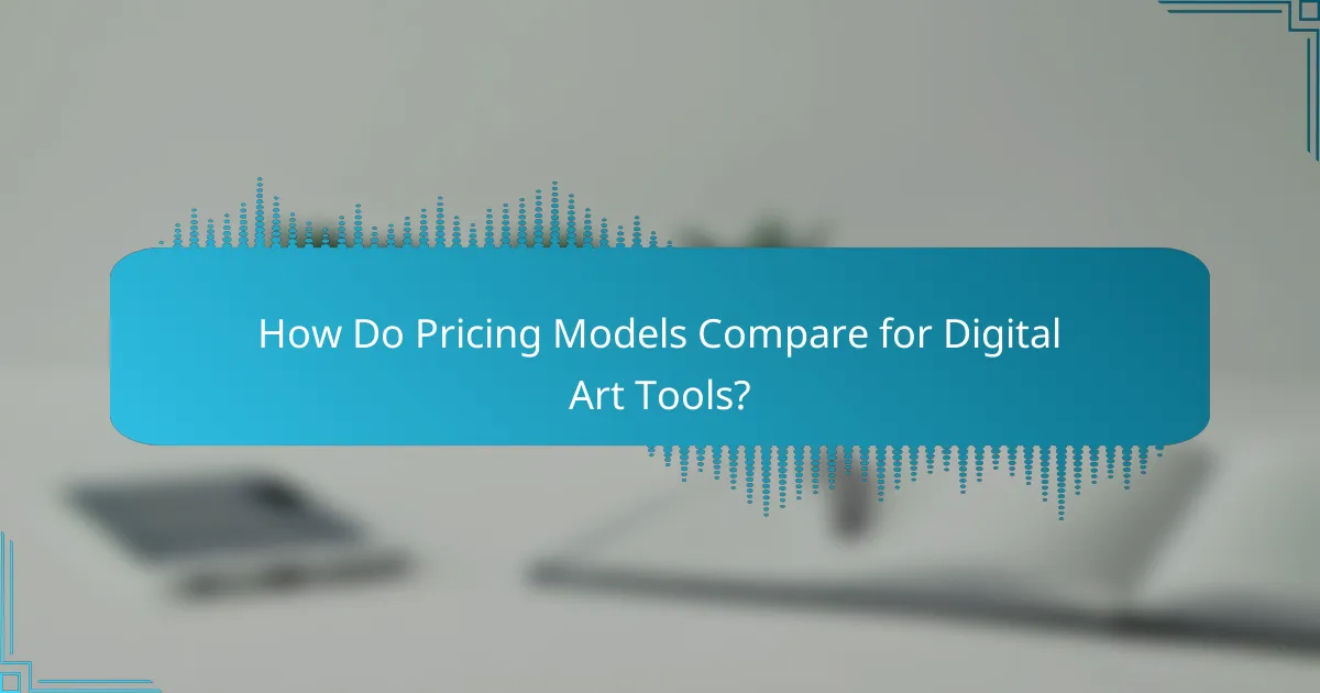 How Do Pricing Models Compare for Digital Art Tools?