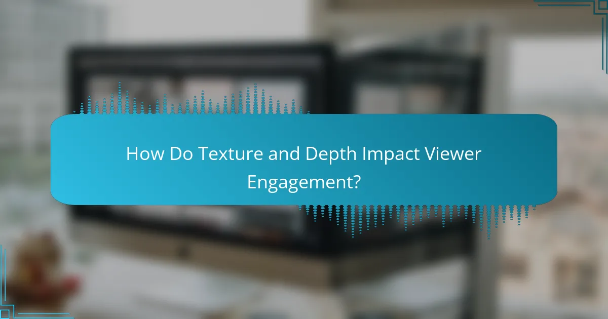 How Do Texture and Depth Impact Viewer Engagement?