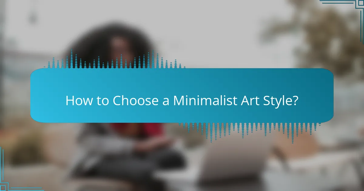 How to Choose a Minimalist Art Style?